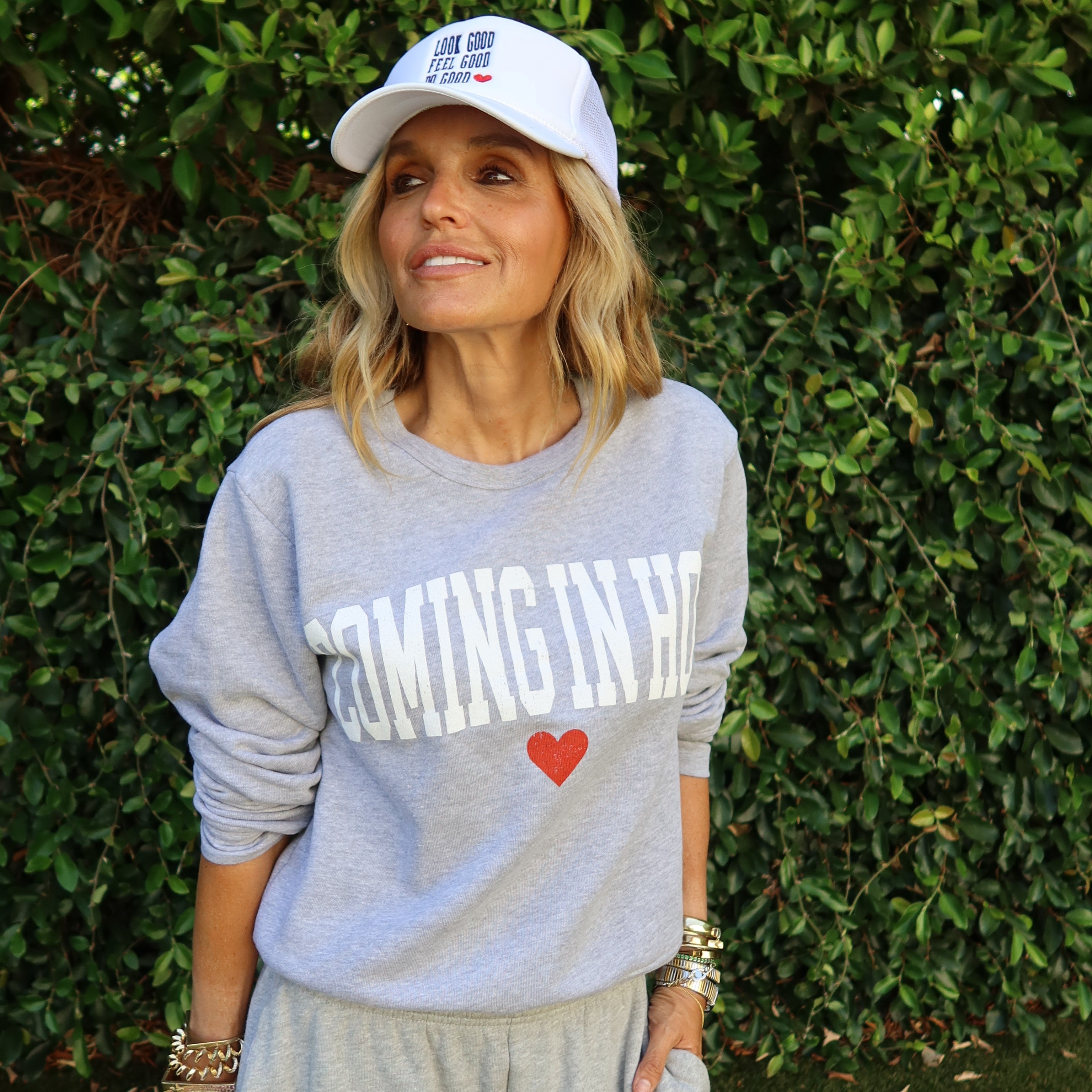 COMING IN HOT VARSITY CREWNECK