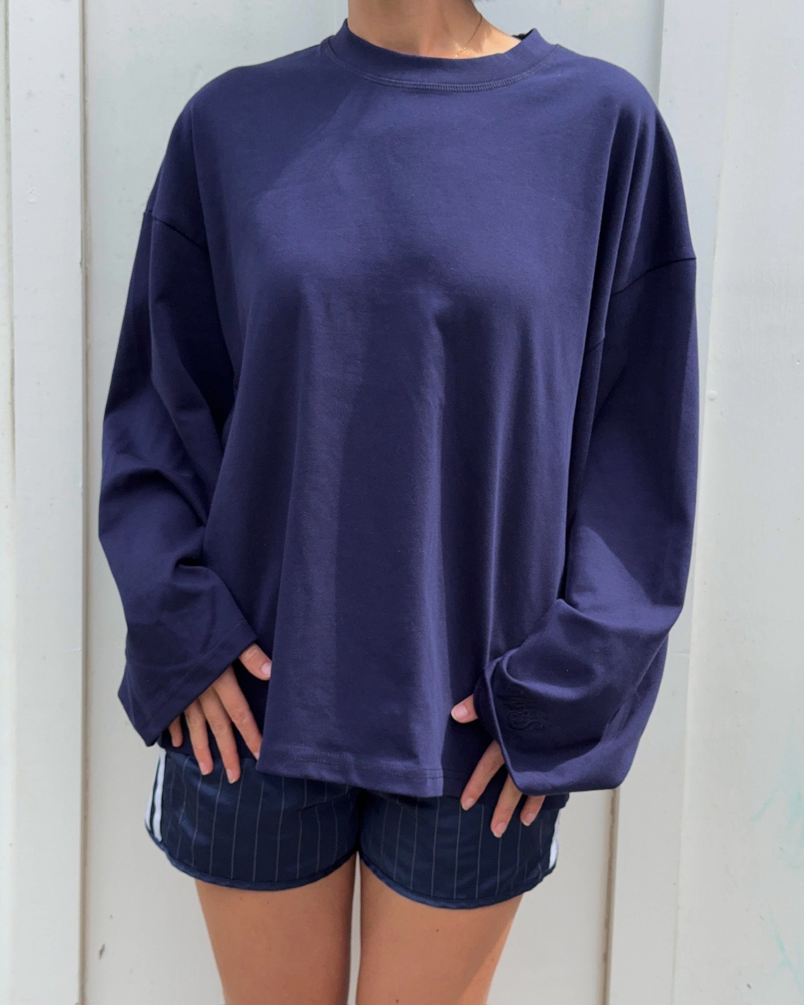 Valley Girl Navy Long Sleeve
