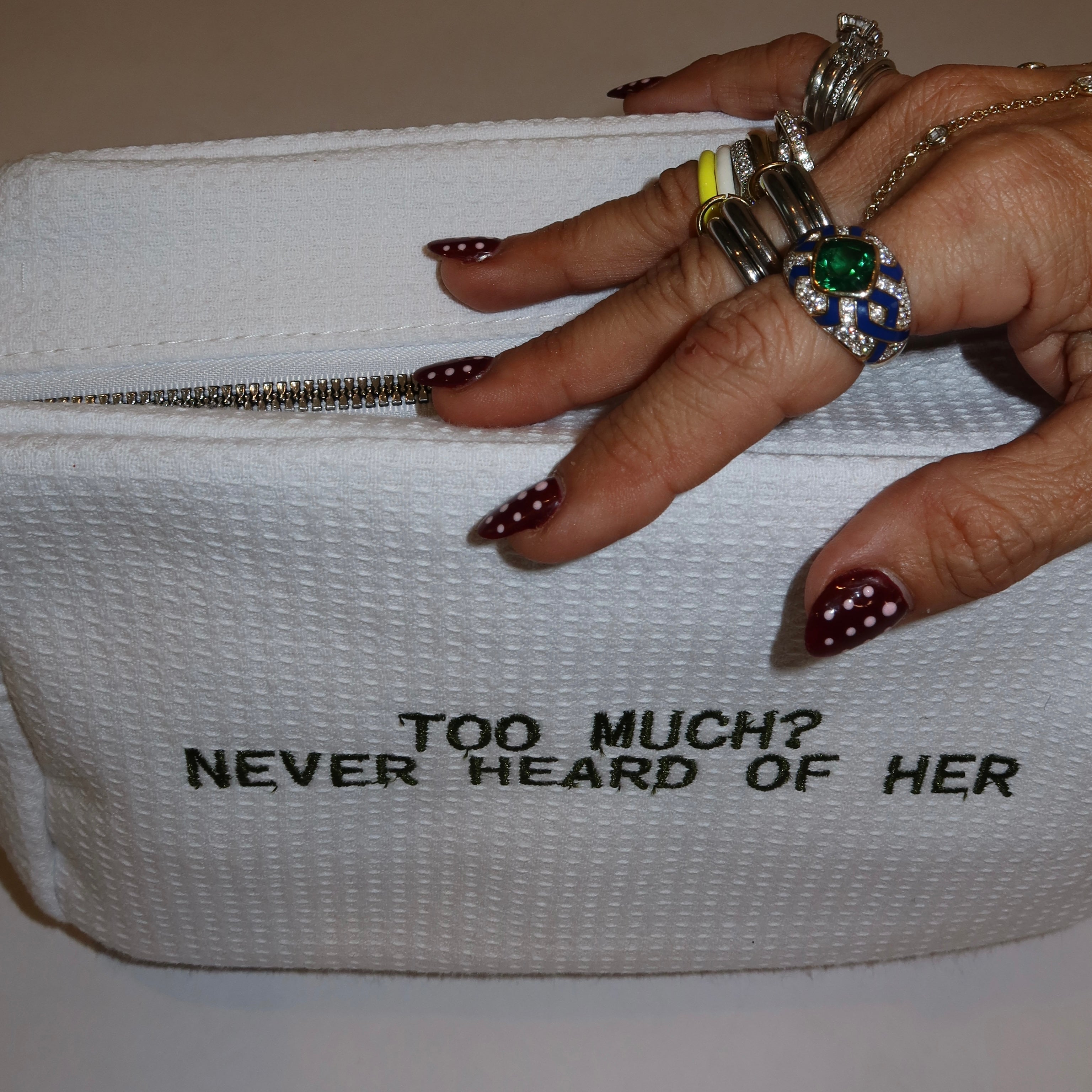 TOO MUCH? TOILETRY BAG