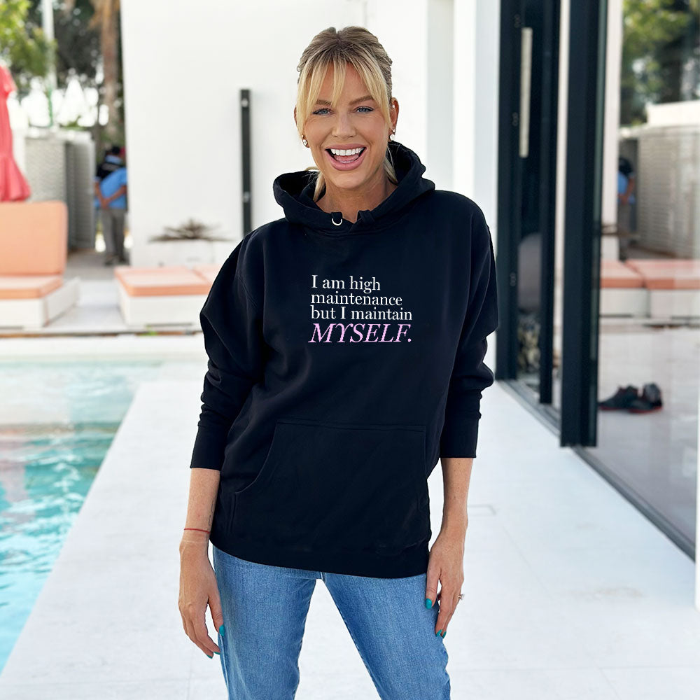 Divorced Not Dead: High Maintenance Black Hoodie