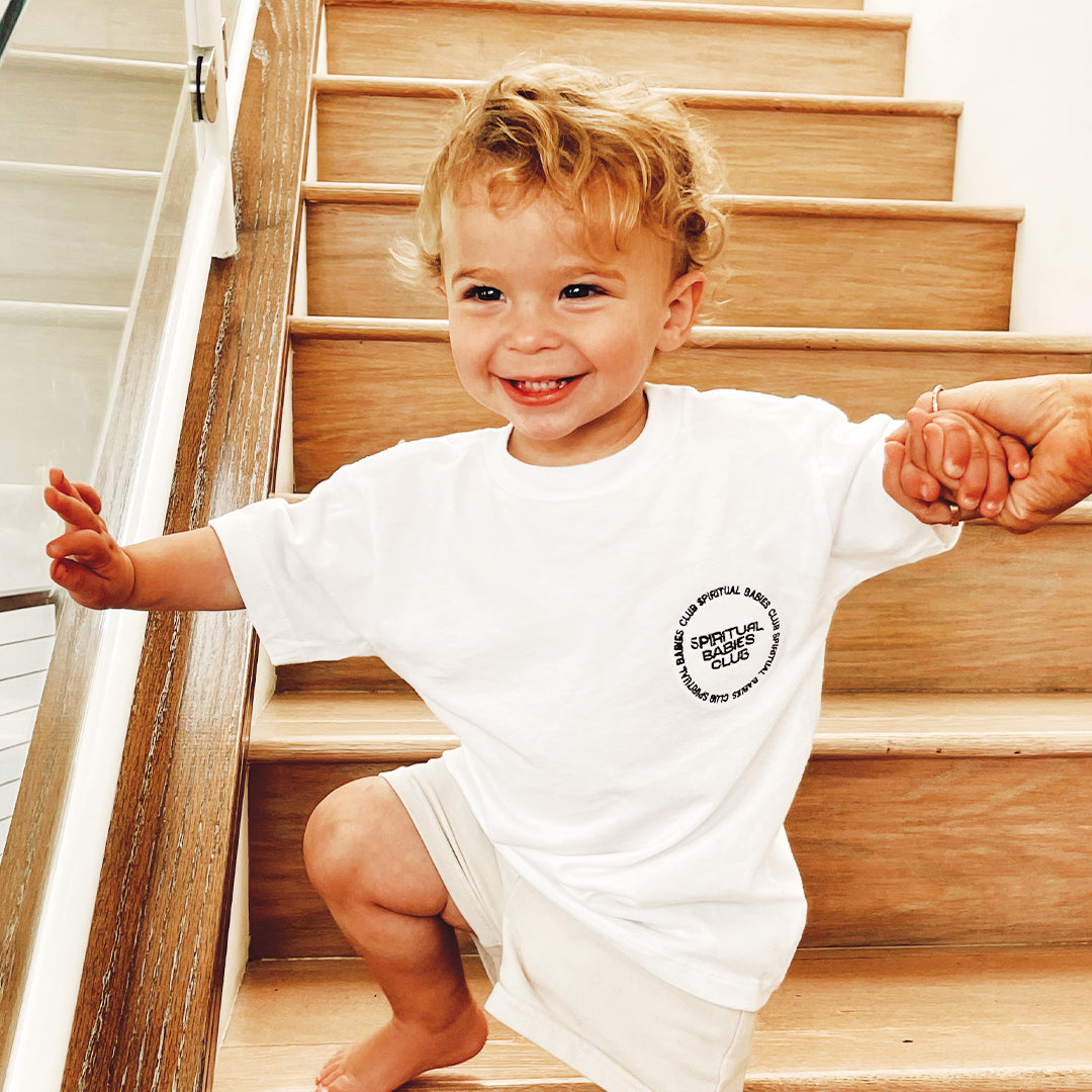 THE BALANCED BLONDE: SPIRITUAL BABIES CLUB TEE