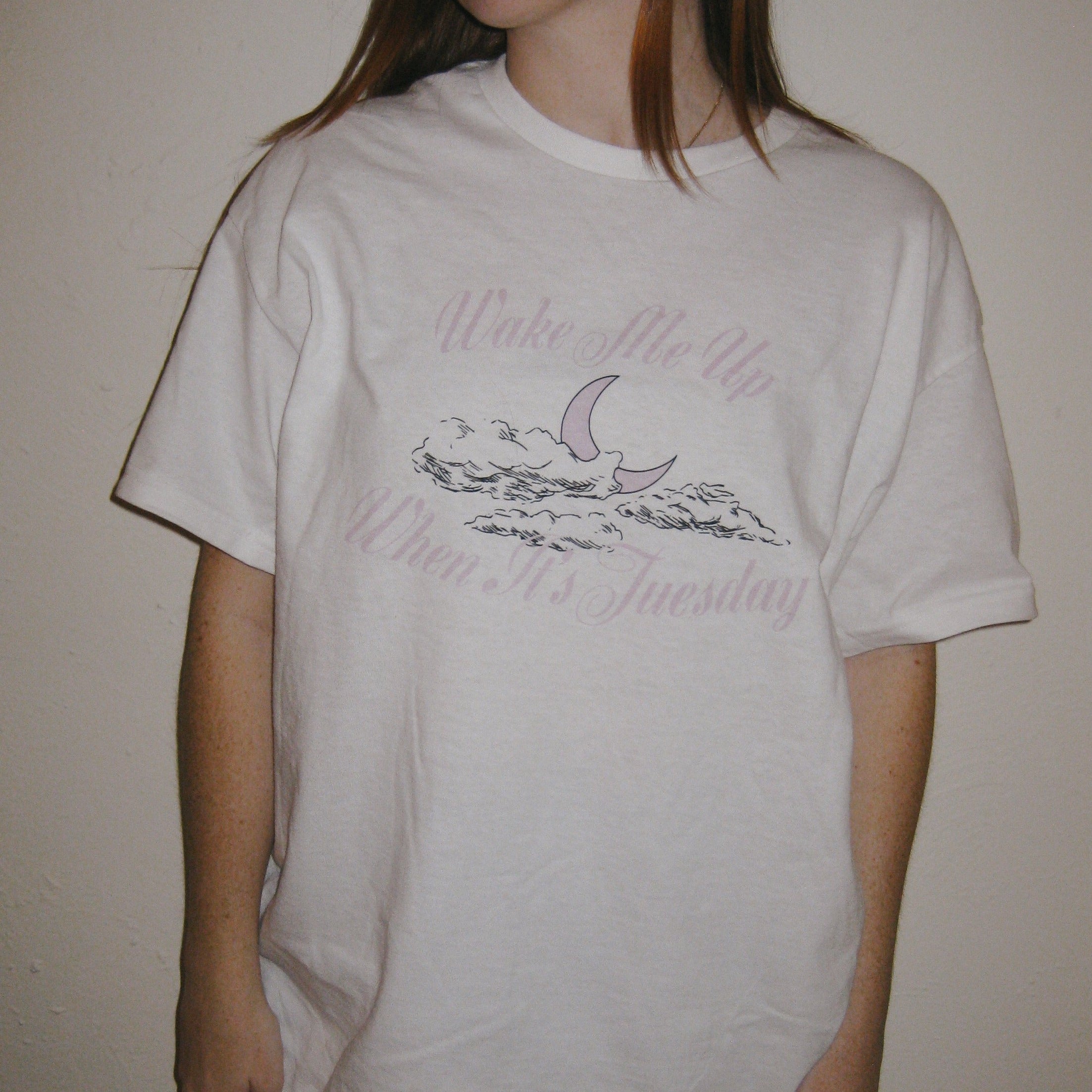 WWS: Wake Me Up When It's Tuesday Pink Tee