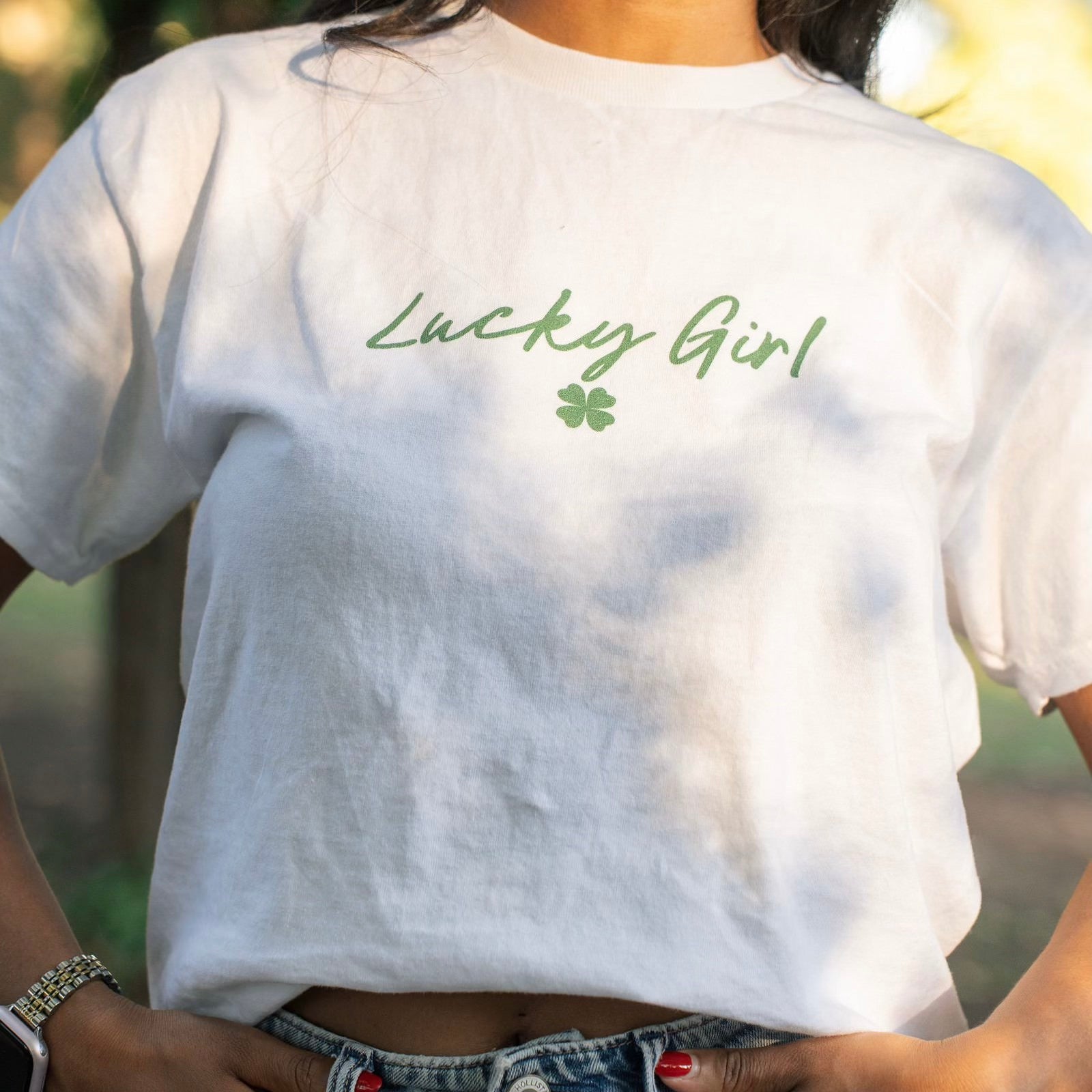 Lucky Girl Clover Tee