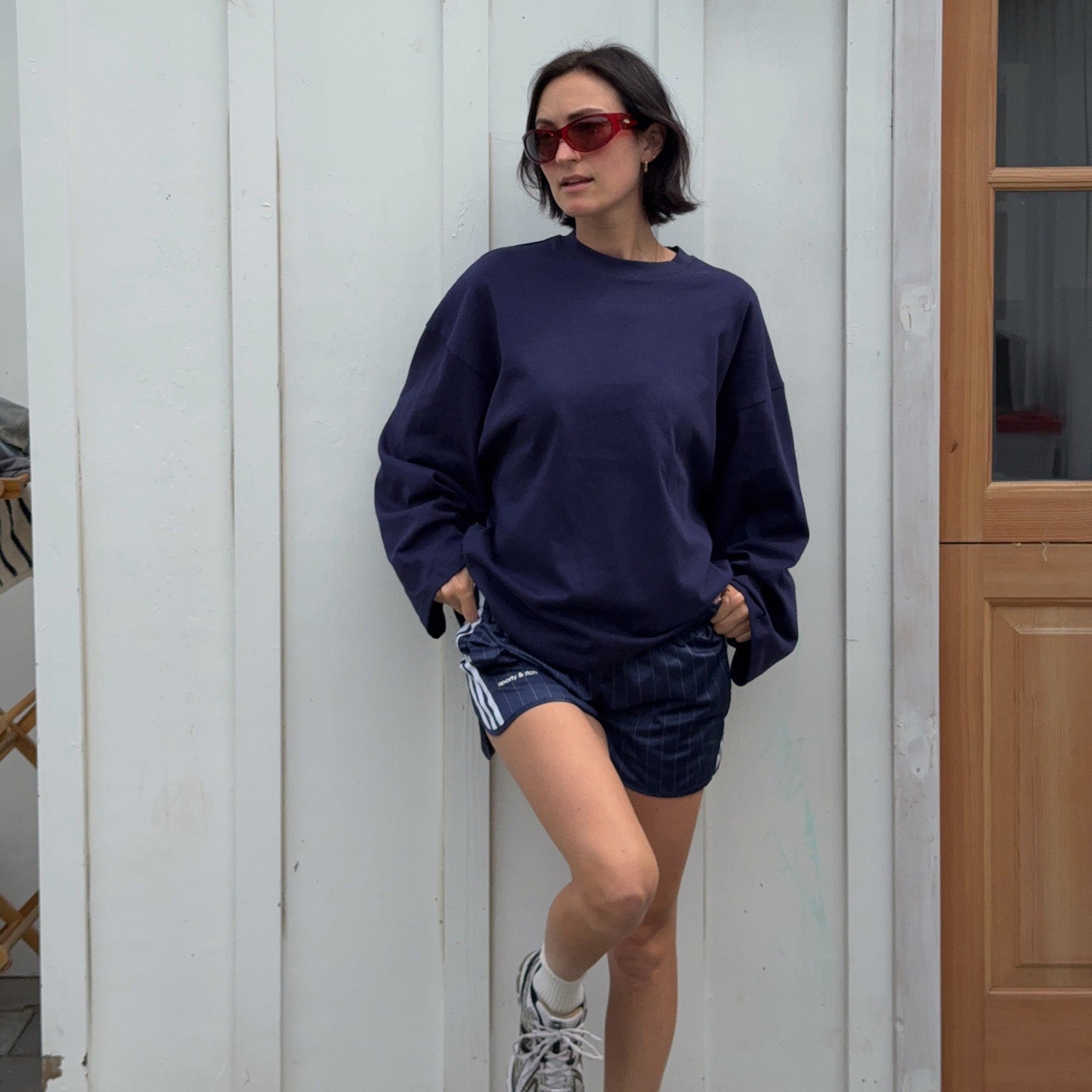 Valley Girl Navy Long Sleeve