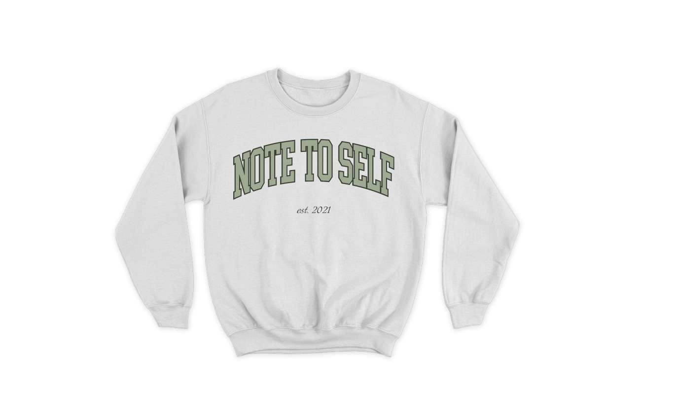 Note To Self: Varsity Crewneck