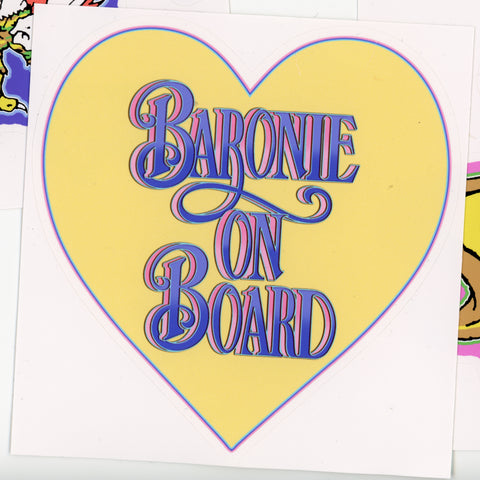 RIDE: Baronie on Board Sticker