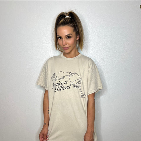 Scheana Shay: ‘Justice is SURved' Wine Tee
