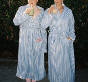 VALLEY GIRL STRIPED BATH ROBE