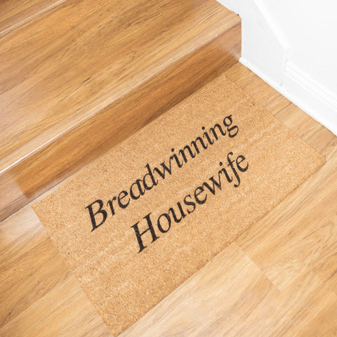 The Breadwinning Housewife Welcome Mat