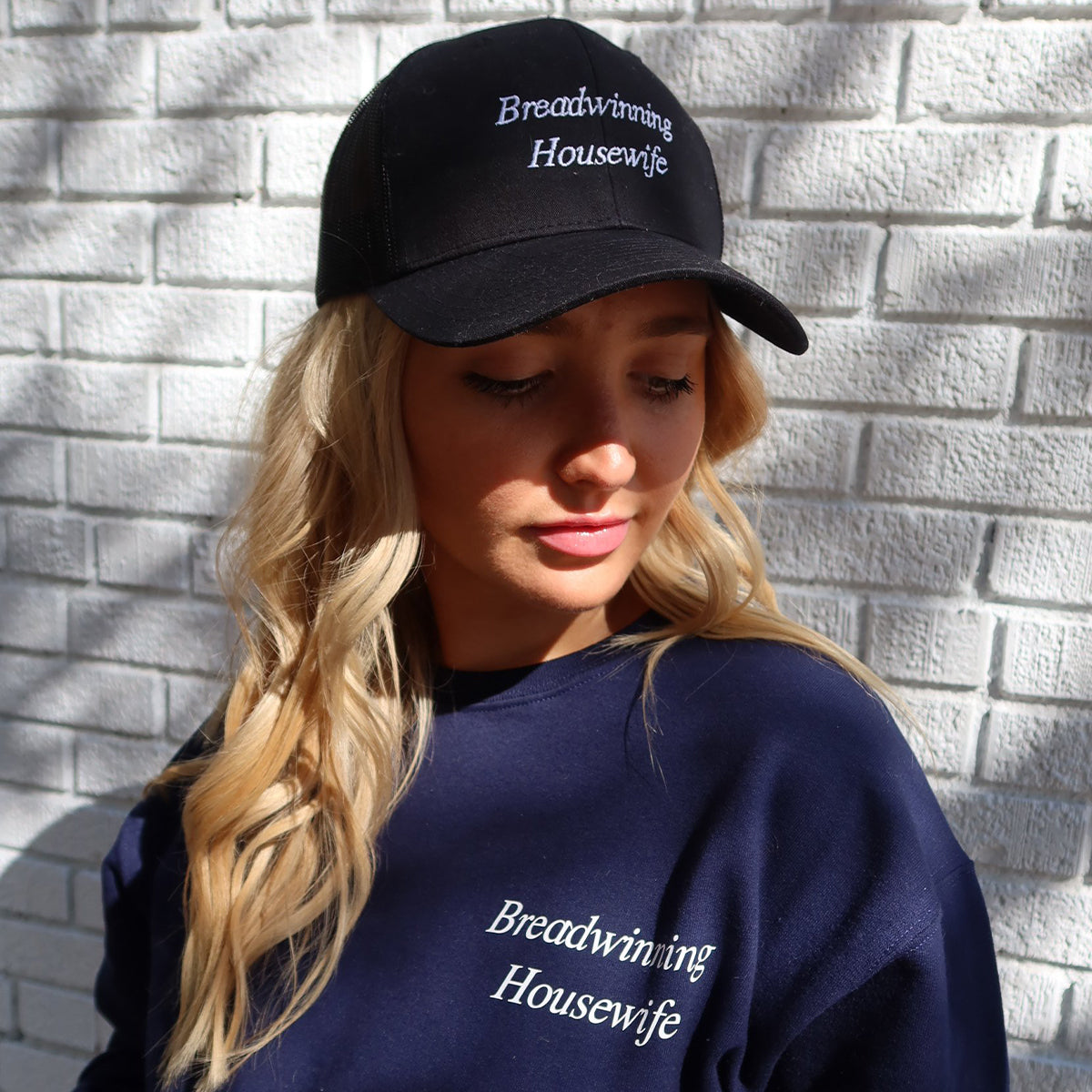 Breadwinning Housewife Black Trucker