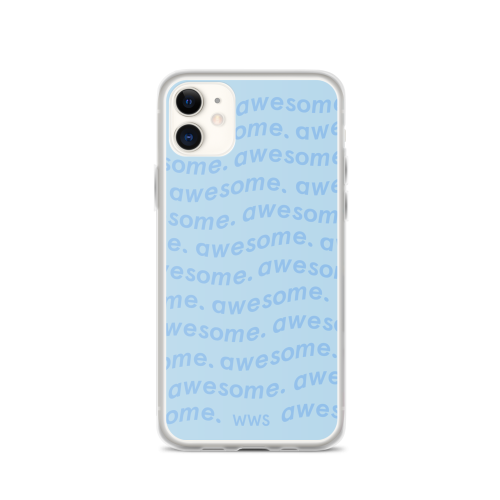 Blue Awesome iPhone Case