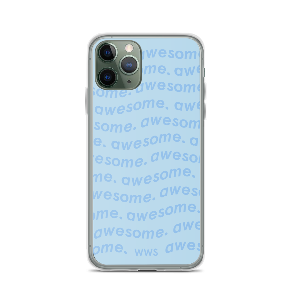 Blue Awesome iPhone Case