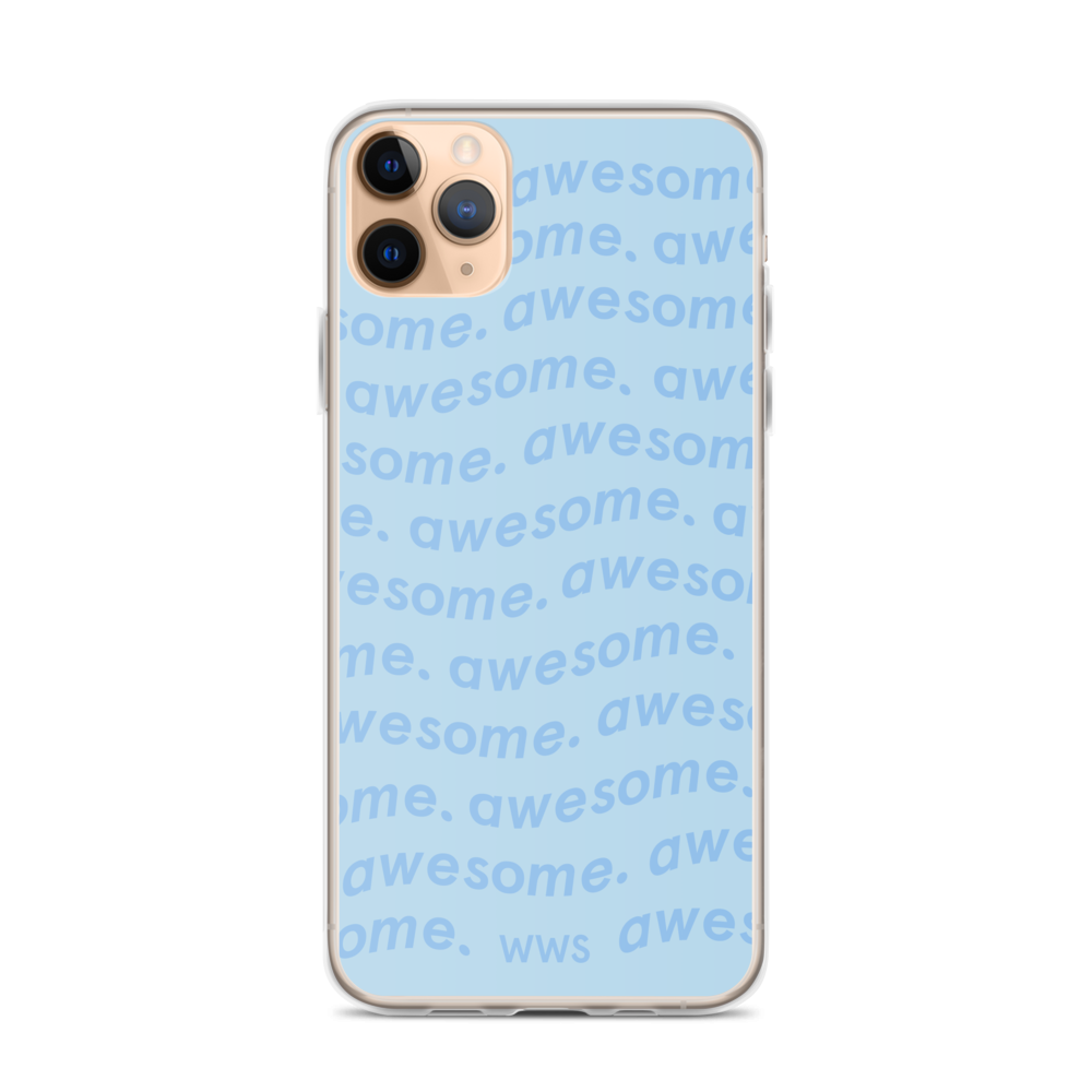 Blue Awesome iPhone Case