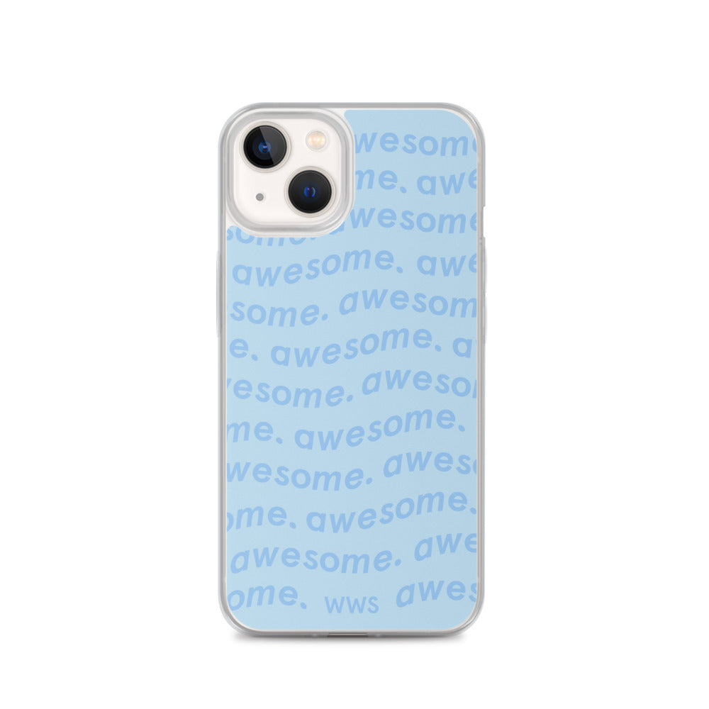 Blue Awesome iPhone Case