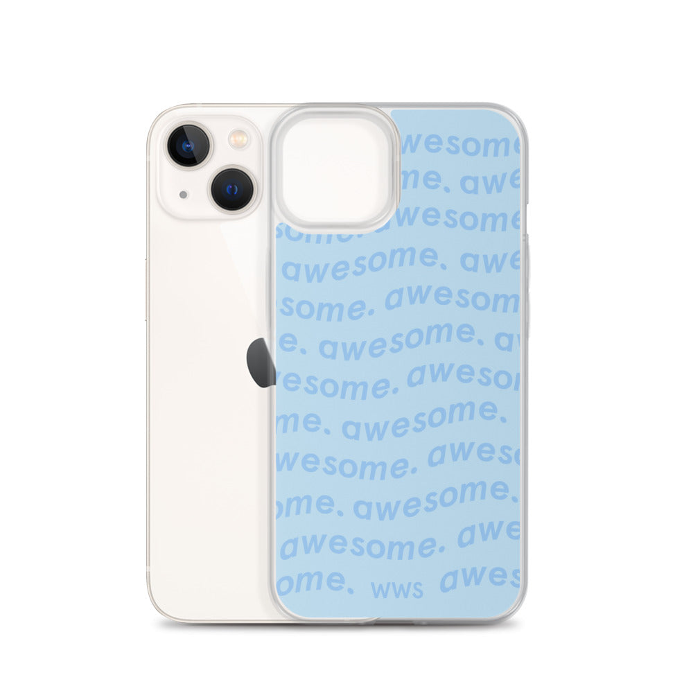 Blue Awesome iPhone Case