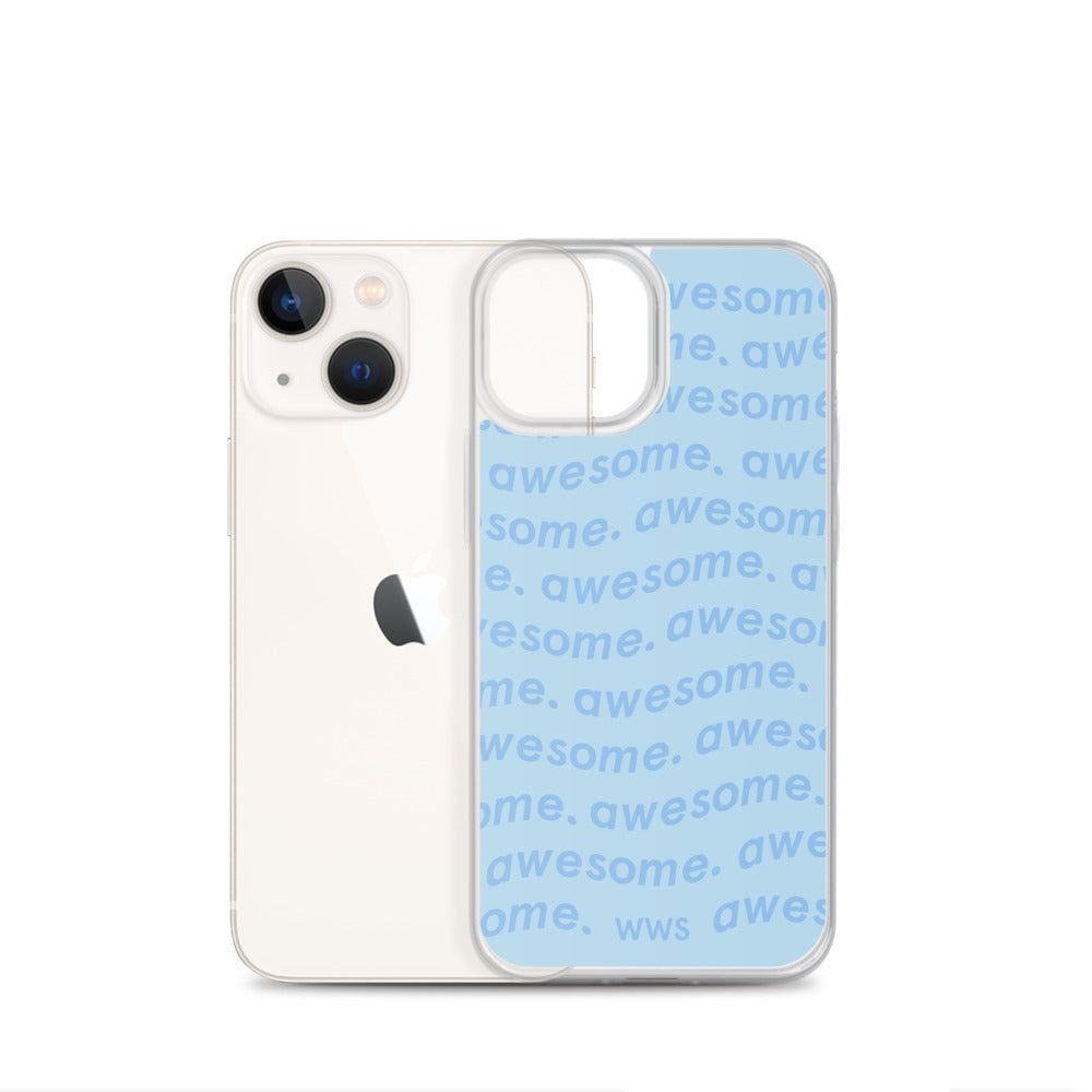 Blue Awesome iPhone Case