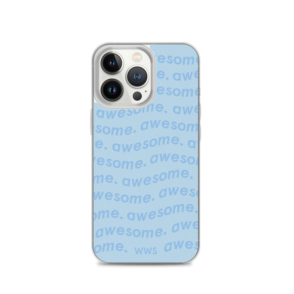 Blue Awesome iPhone Case