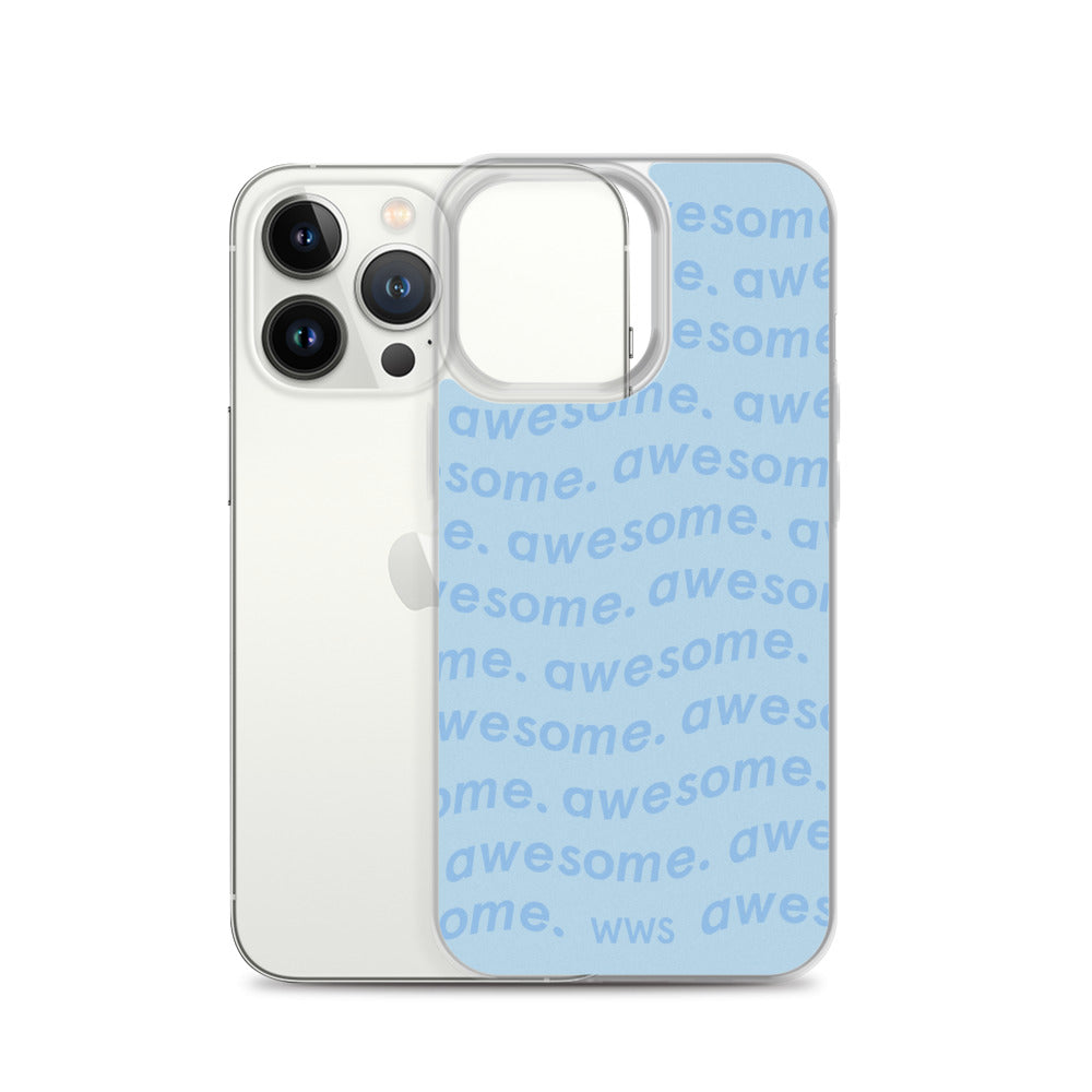 Blue Awesome iPhone Case