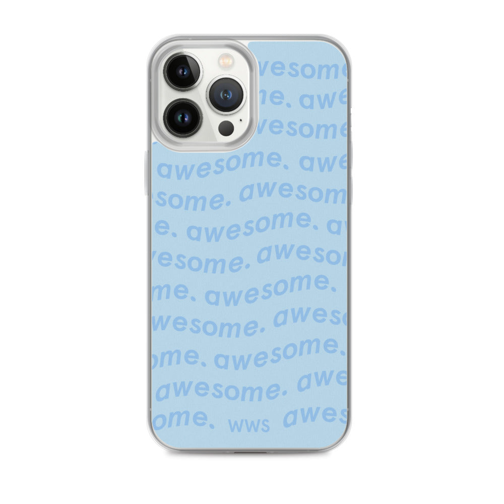 Blue Awesome iPhone Case