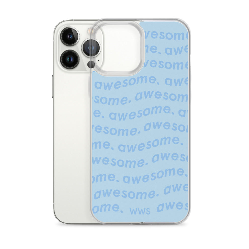 Blue Awesome iPhone Case