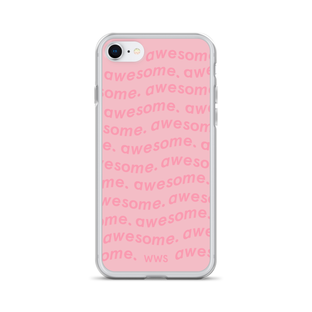 Pink Awesome iPhone Case