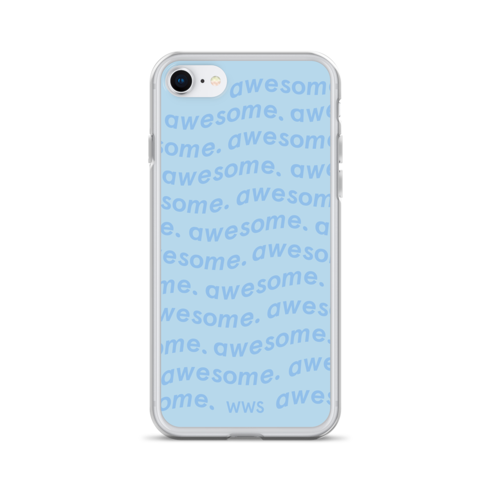 Blue Awesome iPhone Case