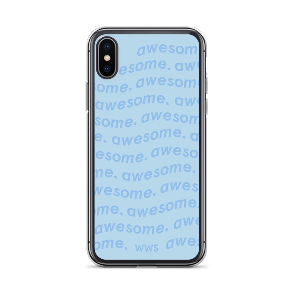 Blue Awesome iPhone Case