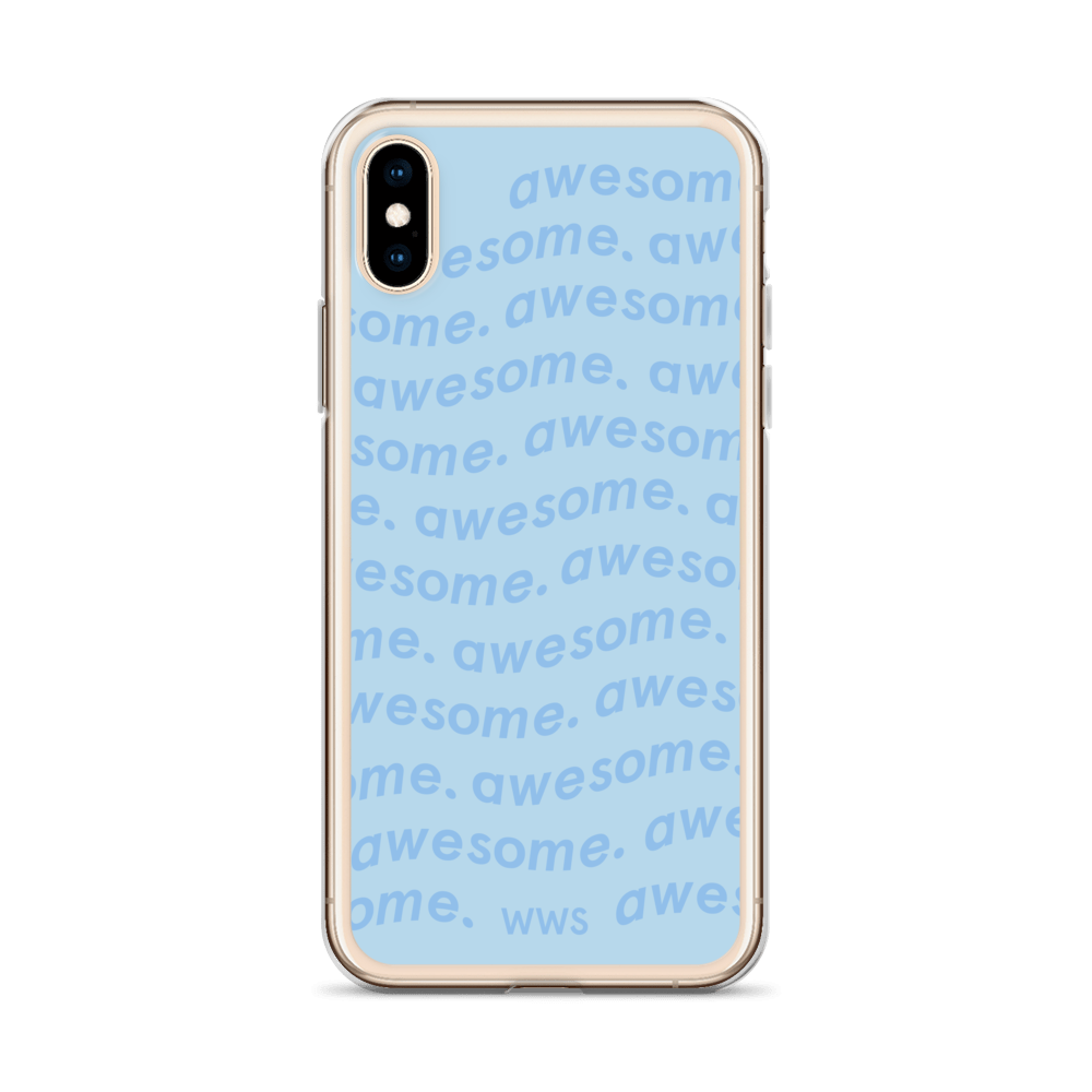 Blue Awesome iPhone Case