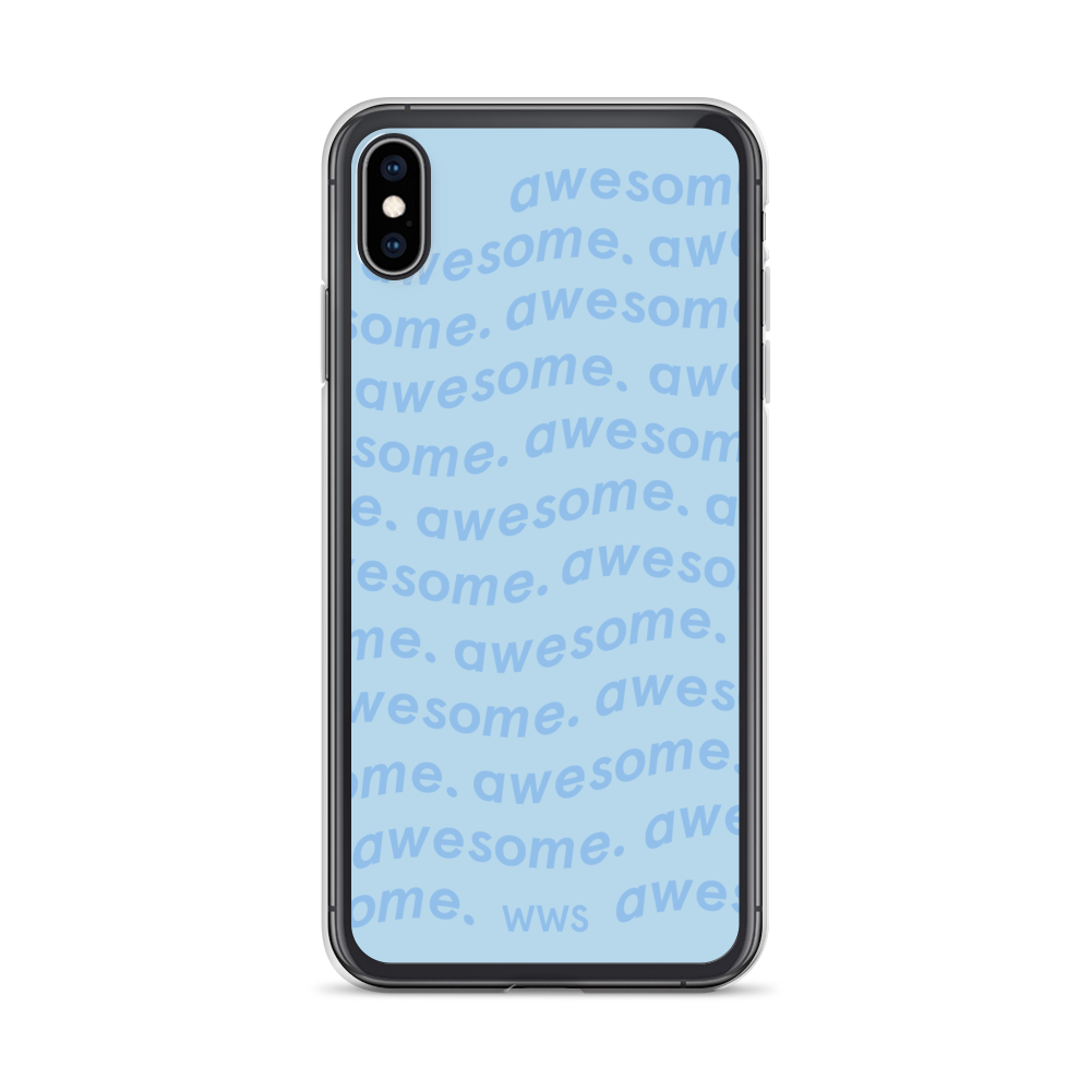 Blue Awesome iPhone Case