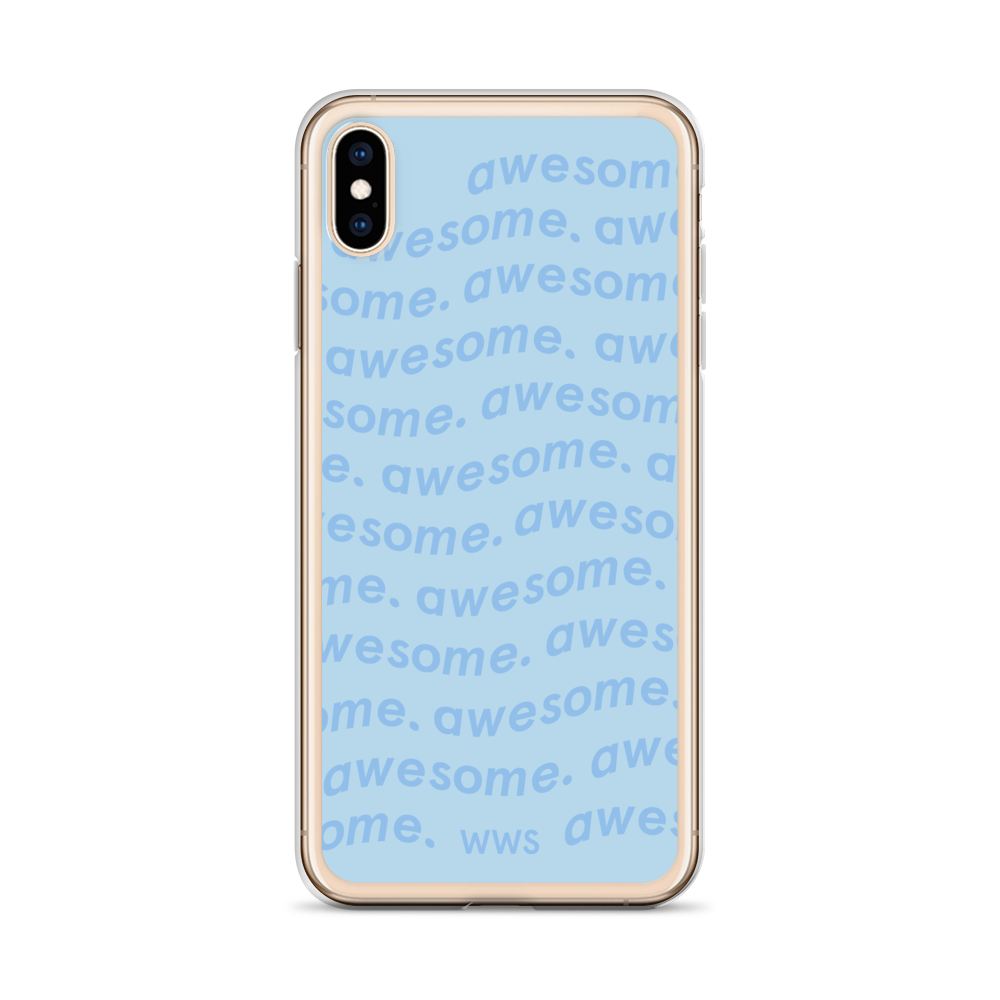 Blue Awesome iPhone Case