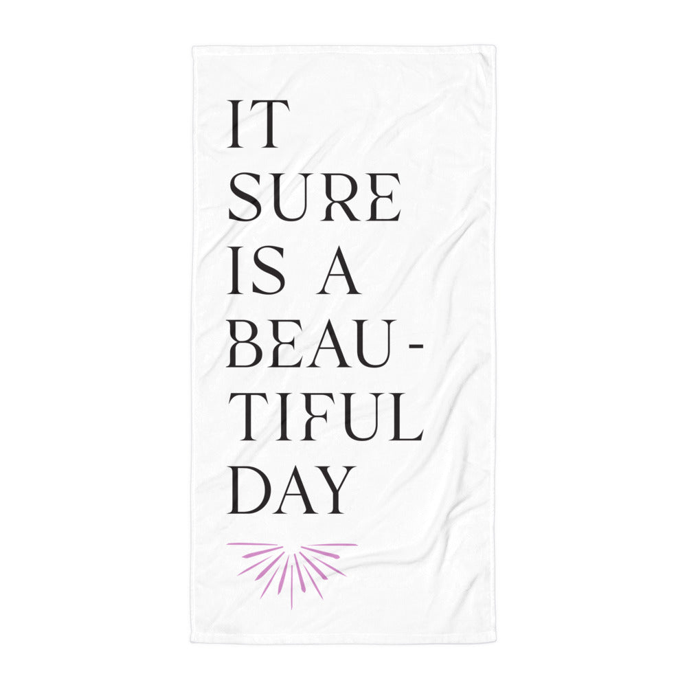 HERE COMES THE SUN BEACH TOWEL