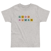 Raising Good Humans Grey Kids Shirt